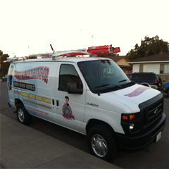 Tony's Plumbing Co an Image of our Company Van