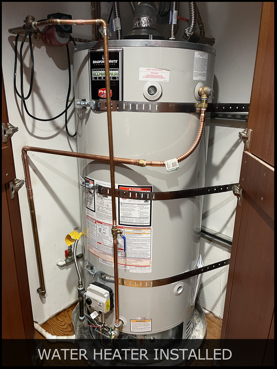 Water Heater installed