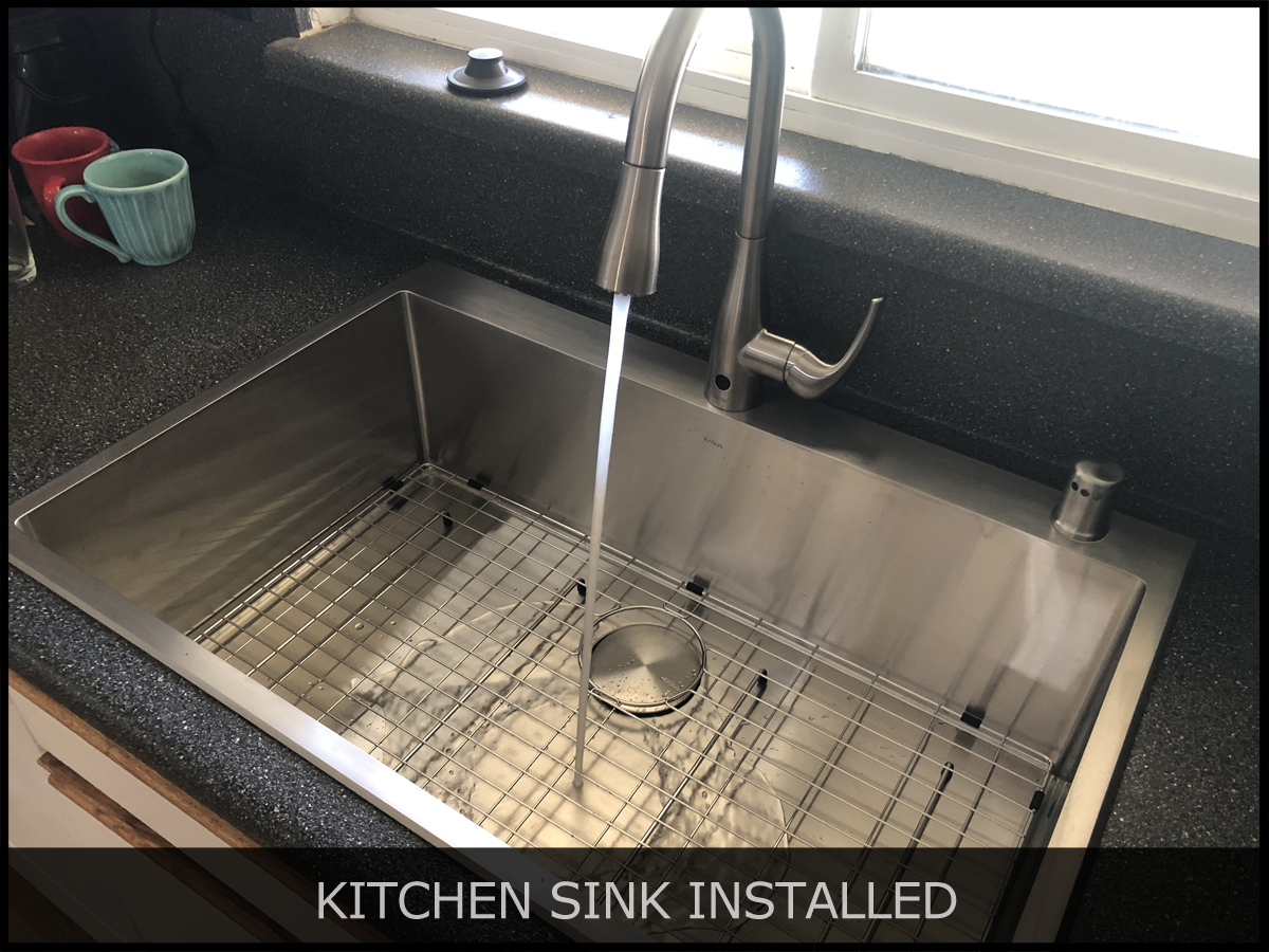 Kitchen Sink Installed