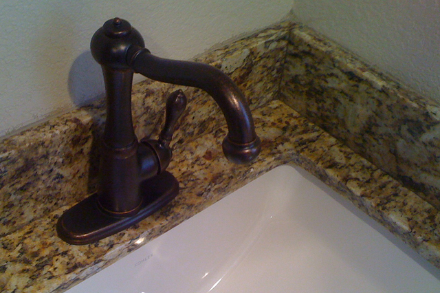 Bathroom Faucet Installed