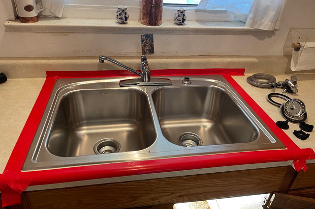Kitchen Sink Installed