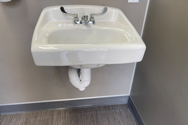 Commercial Sink Installed