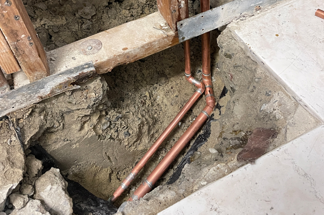 Slab Water Line Repair