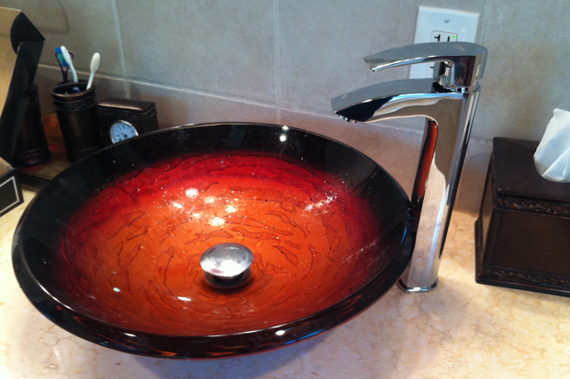 Bathroom Faucet Installed