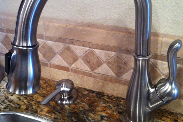 Kitchen Sink Faucet Installed