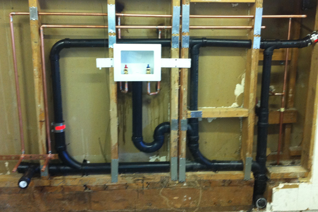 Toilet Laundry Line Installation