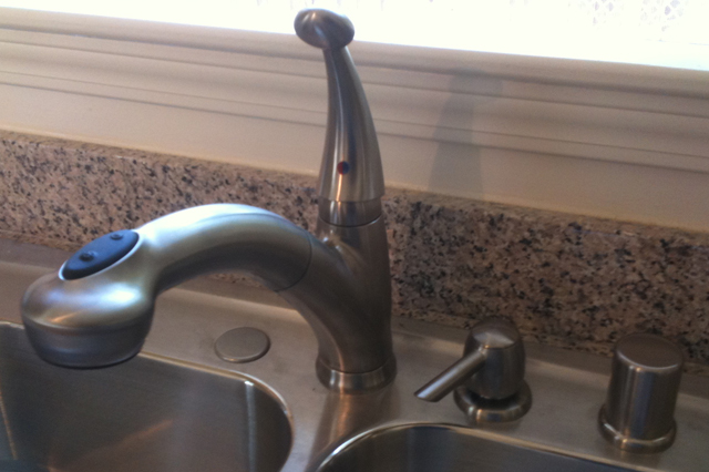 Kitchen Sink Faucet Installed