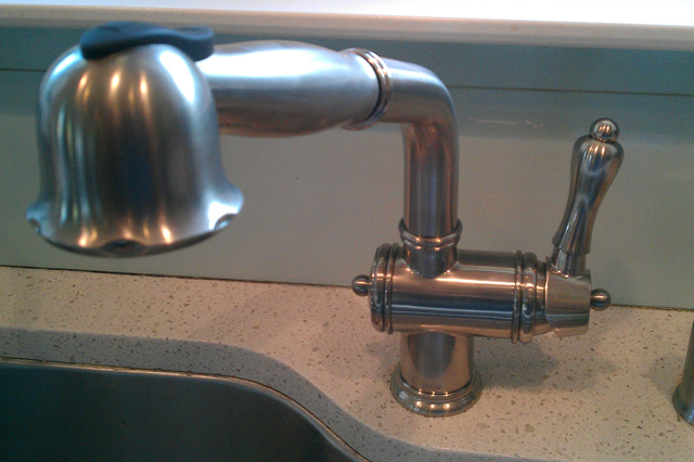 Kitchen Sink Faucet Installed