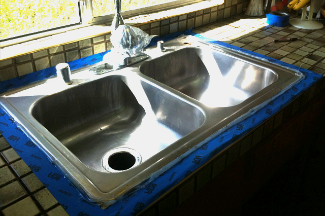 Kitchen Sink Installed