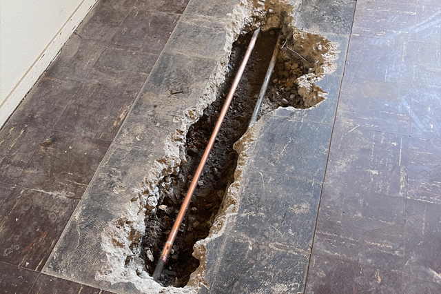 Slab Water Line Repair